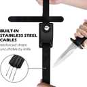 2 Pack Lockable Tie Down Strap, with 3 Stainless Steel Cables, for Lashing Locking Kayak, Bike, Surfboard, 10 Feet Each