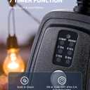 DEWENWILS Outdoor Timer Outlet Waterproof, Outdoor Timer for Lights, 100 ft Remote Control with 2 Grounded Electrical Outlets for Outdoor String Lights, 15A 1/2HP UL Listed