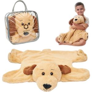 ODOXIA Weighted Lap Pad for Kids | Calming & Comforting | Weighted Lap Animal | Dog Buddy | Sensory Weighted Animals | Weighted Lap Blanket for Sensory Needs | Carrying Bag Included | 5 Lbs