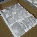 6 Sets Glass Apothecary Jars with Lids and Scoops Clear Candy Jars for Buffets Candy Display Containers Bath Salt Container Cookie Crafts Bathroom Kitchen Storage (European)