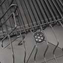 Kitsure Large Dish Drying Rack - Extendable Dish Rack, Multifunctional Dish Rack for Kitchen Counter, Anti-Rust Dish Drainers with Cutlery & Cup Holders 19.2"-26.7" L x 12.9" W, Black (Standard)