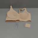 Wireless Jelly Bras for Women V Neck Seamless No Underwire Tshirt Bras Comfortable Padded Bralettes Everyday Bra with Support (Medium)