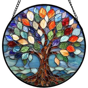 Acrylic Window Decor, Colorful Tree of Life, Colorful Tree Hanging Window Decor, Window Decor, Wall Decor, Living Room, Home Decor, Balcony Gardens
