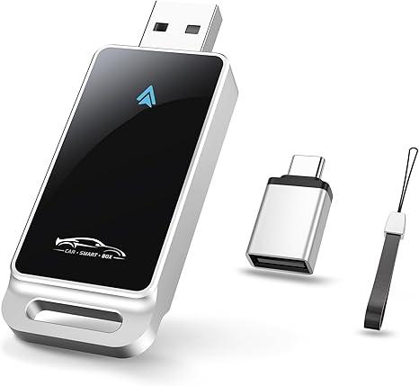 Android Auto Wireless Adapter, Convert Factory Wired to Wireless, Easy Plug and Play Setup, Zero Delay, Supports Voice Assistant