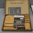 3 Packs Bamboo Cutting Board Set with Holder Wood Cutting Boards for Kitchen with Juice Grooves Built-in Handles, Ideal Charcuterie & Chopping for Meat Vegetables Fruits Kitchen Gift for Home Cooks