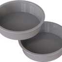 Silicone 7 inch Cake Pan Round, 2Pcs 7" Air Fryer Baking Pan, 7in Silicone Molds for Baking Banana Cakes, Mousses