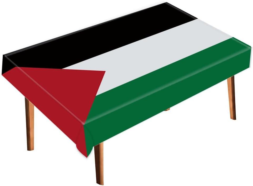 Palestine Tablecloth,Large Palestinian Flag Table Cloth Decoration,Soft Texture Runner for Home Party Decor 6080inch