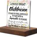 A Truly Great Obstetrician, Thank you Appreciation gifts for Obstetrician GYN Doctor, Thank You Gift for Obstetrician Birth Delivery Specialist, OB Office Desk Decorative Signs & Plaques-LYK60