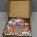 Skylety 16 Pcs Christmas Tree Plush Ornaments Santa Snowman Bear Christmas Tree Decorations Xmas Pendants Elk Snowman Bell Hanging Plush Doll Ornaments for Home Indoor Festival Season Party Decor Gift