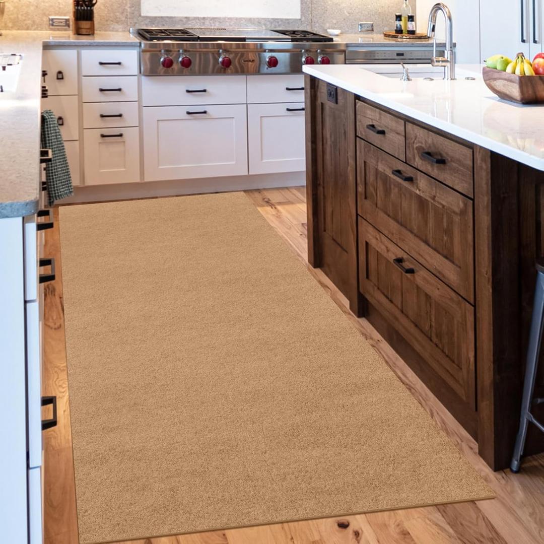 Outdoor/Indoor 2ft x 6ft Runner Rug, Hallway Custom Sizes Non-Slip Rubber Backing Area Runner Rugs Waterproof Carpet Rugs for Kitchen Entryway Balcony Garage Stair Laundry