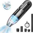 Handheld Vacuum Cleaner Cordless - Mini Car Vacuum Cleaner Rechargeable for Car, Home, Office, Pet Hair Travel Cleaning (Black)