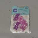 MAM Comfort Baby Pacifiers 0-3 Months Newborns, Lightweight One-Piece Full Silicone Binky, BPA-Free Nipple, Easy to Clean Pacifier, Best for Breastfed Babies, 4 Count, Sterilizer Case, Made in Europe (Pink Blossom/Purple Lavender)