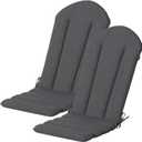 Goodgoods 20 x 50 Adirondack Chair Cushions Set of 2, 1000+Hours Fade-Resistant & Water-Resistant Outdoor Furniture Chair Cushions with 30D High-Resilience Foam for Patio, Garden, Graphite
