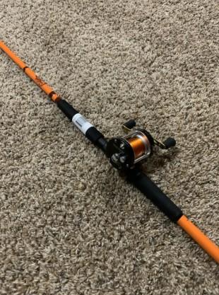 Fishing Rod and Reel Combo, Medium Fishing Pole with Spinning Reel Combo, 2-Piece Fishing Combo