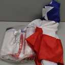 HOOSUN 4 Pack American Flag Bunting for Outside,3x6 FT Patriotic Bunting Flags Outdoor Veterans Day Decorations,Red White and Blue USA Pleated Fan Flag,American Flags Banners for Porch Patriotic Decor