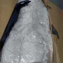 Serta Goose Feather Down Fiber Cotton Comforter Twin Size - 100% Cotton Duvet Insert - Hotel Luxury Hypoallergenic Bedding Comforter All Season Medium Warmth 68 x 90 Inch White