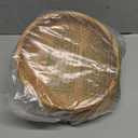 3 Pack Small Round Woven Rattan Baskets, 7.8" Brown Wicker Trays for Entryway Organizing, Keys, Wallet, Mail & Tabletop Decor