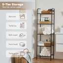 Towel Racks for Bathroom，5-Story Free Standing Towel Holder,Durable Metal Towel Organizer,Pool Towel Storage,Modern Bath Towel Shelf for Bathroom, Home, Poolside