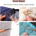 2 x 34PCS Big Eye Steel Sewing Needles Kit, Stainless Steel Sewing Needles, Steel Needle Sewing Kit, Steels Needles for Hand Sewing, Suitable for Beginners &Handicraft Enthusiasts & Daily Use