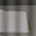 PBF (1 Pack) Photo Booth Album, Guest Book with 2x6 Clear Picture Inserts, White Cover with Plastic Sleeves & White Pages, Scrapbook Album for Photo Strips, Memory Book, Wedding, and Baby Showers