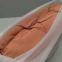 JIYUAN 100% Washed Cotton Duvet Cover Set 3 Pieces King, 1 Duvet Cover 104x90 Inches(Comforter Not Included) and 2 Pillowcases,Linen Feel Bedding Set Comfy and Breathable, Dusty Orange