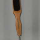 GranNaturals Smoothing & Styling Middle Part Boar Bristle Slick Back Hair Brush w/Narrow Metal Rat Tail End for Sectioning and Parting Sleek Ponytail Bun - Teasing, Backcombing, Edge Control