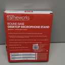 Gator Frameworks Desktop Microphone Stand with Round Weighted Base & Adjustable Height (GFW-MIC-0501)