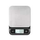 BOMATA Waterproof IPX6 Kitchen Scale, 0.1 g/0.01 oz High Precision, 5 kg/11 lbs, Digital Scale with Backlight, Stainless Steel Weighing Platform, for Food, Cooking, Baking, Weight Loss.. B619, Black