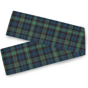 Tartan Pattern Blue Black Long Table Runner Coffee Table Runner Holiday Decor Kitchen Table Holiday Decor 13 x 70 Inches