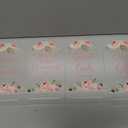 6 Pcs Baby in Bloom Shower Decorations, Baby Shower Sign, Newborn Gifts, Cards and Gifts Signs, Modern Arched Acrylic Table Top Signs With Stand for Birthday Party Decorations (Clear Pink Flower)