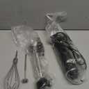 G.a HOMEFAVOR Handheld Corded Hand Blenders Set: 1000W Trigger Variable Speed 5 in 1 Stick Blenders with Stainless Steel Blade, Mixing Beaker, Whisk, Milk Frother for Soup, Baby Food, Smoothies