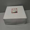 Rubtlamp 125Pcs Christmas Plastic Plates, Plastic Red Plates with Snow Christmas Tree, christmas Dinnerware Disposable Include 25 Party Red Dinner Platos,25 Fancy Salad plate,75 Gold Cutlery