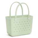 WOOWAVE Beach Bag Rubber Tote （Grayish Green）