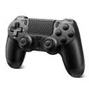 Quevati Wireless Controller for PS-4, Dual Vibration Game Joystick/Motion Sensing/Touchpad/Speaker/3.5mm Audio Jack Headphone, Upgraded Six-Axis Sensor, Compatible with PS4/Slim/Pro Console/PC
