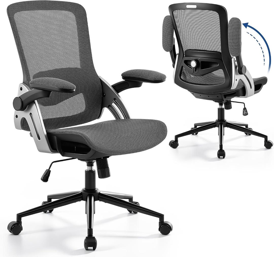 Fizzin Ergonomic Office Chair Mesh Computer Desk Chairs with 3D Armrests