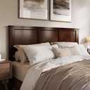 AFI, Madison King Solid Wood Panel Headboard, Walnut