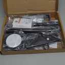 Adjustable Desktop Photo Frame Stand with Magnetic Wall Painting Light, Holds Picture Frames up to 30 Inch,with Rechargeable Battery,Metal Vertical Stand with 3 Color Temperature & 13RGB Poster Lights, for Displaying Picture Frames, Artworks (1 Pack,Black)