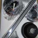 ZMISHIBO 52" Ceiling Fans with Lights, Black Modern Ceiling Fan with Remote, Farmhouse Indoor Ceiling Fan with Dual Finish Blades, Quiet & Strong Motor, Bright LED Light.