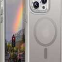 Magnetic Designed for iPhone 14 Pro Case [Military-Grade Drop Tested] [Compatible with Magnet] Slim Frosted Case for iPhone 14 Pro Phone Case (6.1"), Gray