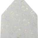 Euro Flap Envelope Liners for 5x7 Insert, 50 Pack, Wedding Invitaion (Gold Foil Floral)