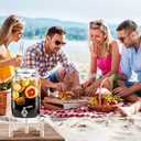 2 x Acrylic Beverage Dispenser Stand Only, Fit Max 8.7 Inch Glass Drink Dispenser and Water Jug Holder, Plant Stand, Cake Display Stand for Parties and Catering Events
