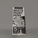 ARTISTRO 5 White Paint Pen for Rock Painting, Stone, Ceramic, Glass, Wood, Tire, Fabric, Metal, Canvas. Set of 5 Acrylic Paint White Marker Water-based Extra-fine Tip