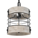 Rustic Farmhouse Chandelier,7.9" Wood Pendant Light Fixtures,Rustic Pendant Ligh,1- Light Farmhouse Pendant Lights for Dining Room, Kitchen Island, Office, Bedroom,D 7.9" x H 8.7" (White)