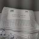 Tommy Hilfiger - King Size Sheets Set, Crisp & Tailored Cooling Sheets with a Smooth Cotton Percale Lightweight Feel - Bed Sheets with Matching Pillowcases & Fitted Sheet (Monogram Stripe Blue)