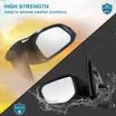 Left Driver Side Door Mirror For 2016-2021 HONDA CIVIC LX SE Sport with Power Mirror Manual Folding Non-Heat Match to Black Replace 76258-TBA-A02ZA HO1320283(3 Pins)