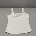 Trendy Queen Womens Double Lined Tank Tops Crop Tops Summer Fashion Clothing 2026 White S