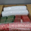 Kochorie100 Set 12 oz Christmas Disposable Coffee Cups with Dome Lids Sleeves Christmas Disposable Paper Extra Thick Insulated Cup for Hot Cold Drinks Xmas Hot Chocolate Party Supplies Classic Style