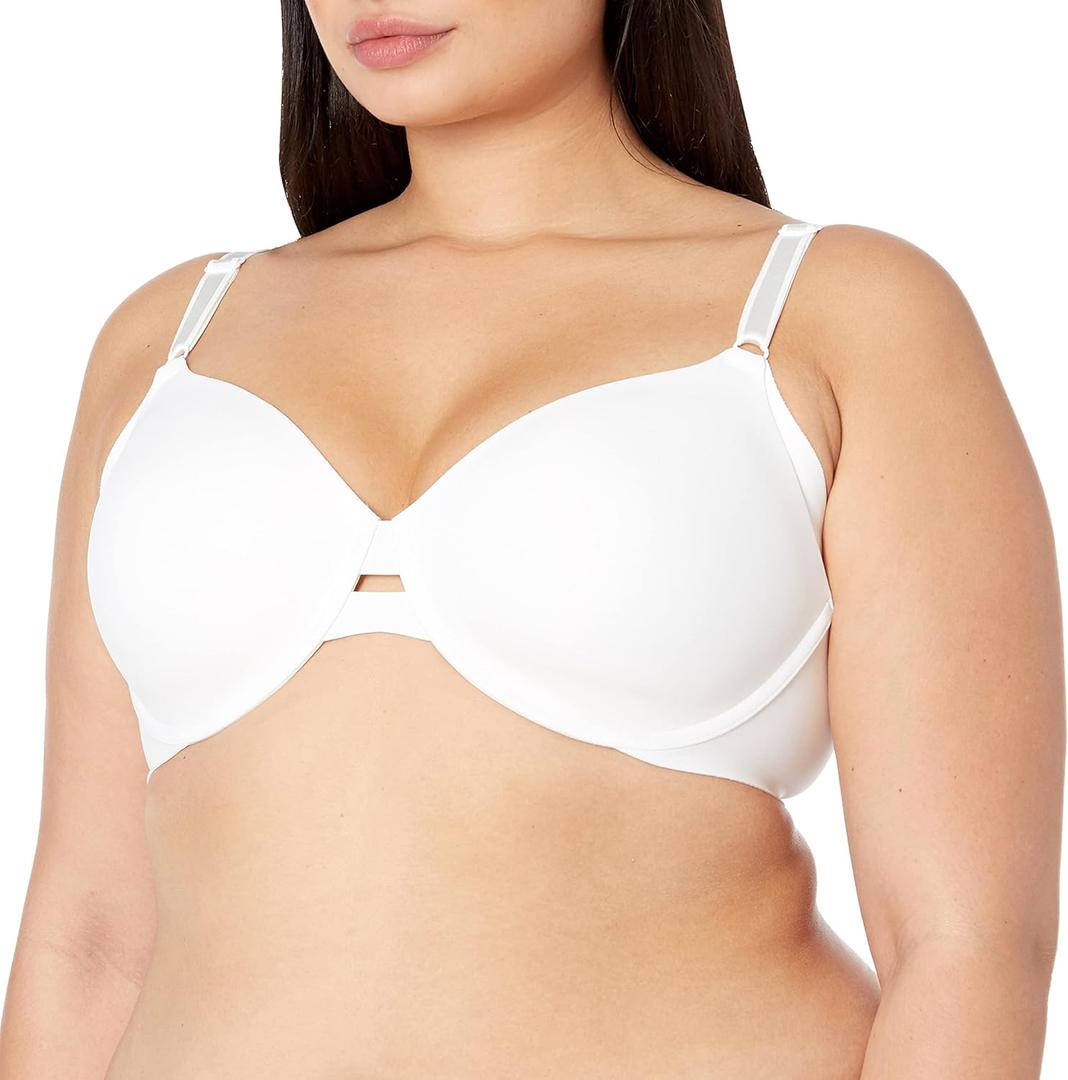 Warner's Womens No Side Effects Underarm-Smoothing Comfort Underwire Lightly Lined T-Shirt Bra 1356 (38C)