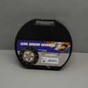 Snow-Chains Auto Fixing 1 Min Quick Fit Easy Installation Tire-Chains, Portable Reusable Universal Emergency Tire Traction Chain for Passenger Car, Pickup Trucks and SUV - Set of 2 (HKN-160)