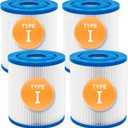 KGC Type I Pool Filter Cartridge, 3.1 x 3.5 inch Size 1 for 58093, Replacement Filter Cartridge for 300/330 Gal/H Filter Pump, for Summer Waves Above Ground Pool Pump